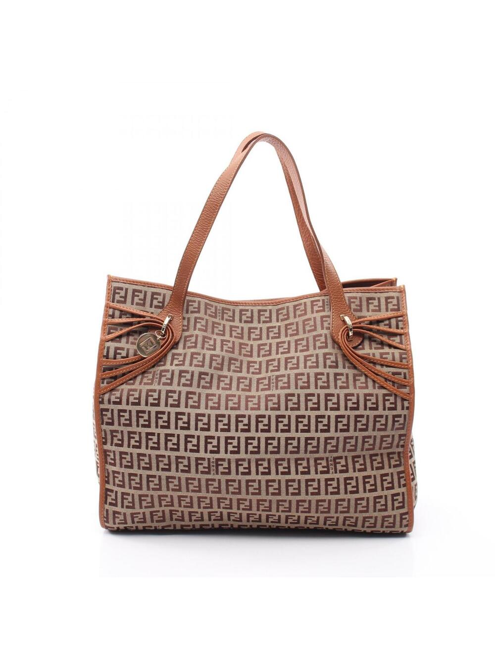 Fendi Zucchino Shoulder Tote Bag Canvas #346550F95B